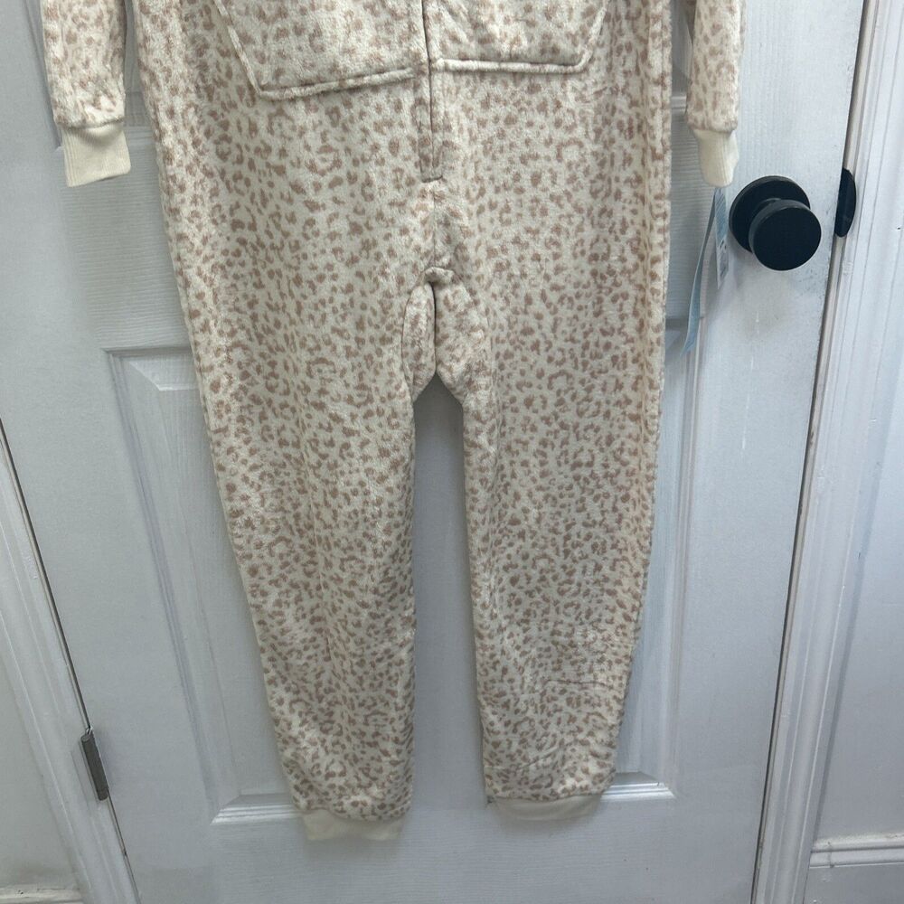 NWT Cat & Jack Girls Union Suit Pajamas XL 14 Off White One Piece Sleepwear - Picture 4 of 16